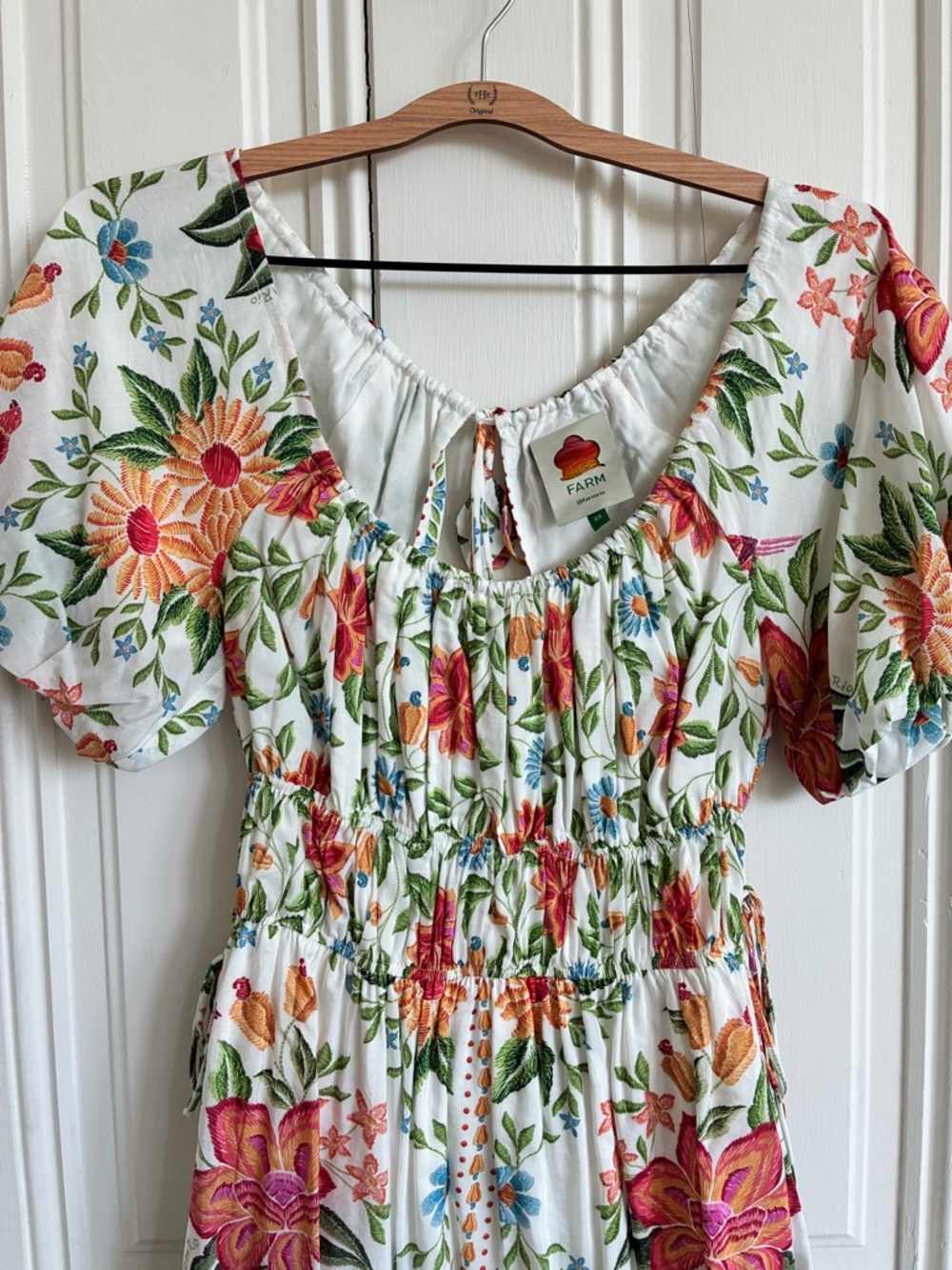 FARM RIO | bloom garden short sleeve dress - Picture 6 of 6